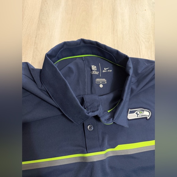 Nike Dri-Fit NFL Seattle Seahawks Polo Shirt - Picture 3 of 3